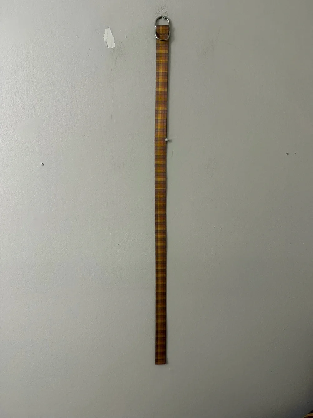 Target Plaid Belt in Yellow and Brown 42 inch long